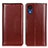 Leather Case Stands Flip Cover Holder M05L for Samsung Galaxy A03 Core Brown