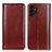 Leather Case Stands Flip Cover Holder M05L for Samsung Galaxy A13 4G Brown