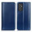 Leather Case Stands Flip Cover Holder M05L for Samsung Galaxy A15 4G Blue