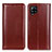 Leather Case Stands Flip Cover Holder M05L for Samsung Galaxy A22 4G Brown