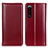 Leather Case Stands Flip Cover Holder M05L for Sony Xperia 5 III SO-53B Red