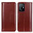 Leather Case Stands Flip Cover Holder M05L for Xiaomi Mi 11T Pro 5G Brown