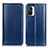 Leather Case Stands Flip Cover Holder M05L for Xiaomi Redmi K40 Pro 5G Blue