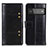 Leather Case Stands Flip Cover Holder M06L for Google Pixel 6 Pro 5G Black