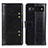 Leather Case Stands Flip Cover Holder M06L for Google Pixel 6a 5G Black