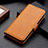 Leather Case Stands Flip Cover Holder M06L for Motorola Moto Edge X30 5G Light Brown