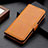 Leather Case Stands Flip Cover Holder M06L for Motorola Moto G Power (2022) Light Brown