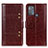 Leather Case Stands Flip Cover Holder M06L for Motorola Moto G50 Brown