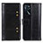 Leather Case Stands Flip Cover Holder M06L for Oppo A16s Black