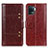 Leather Case Stands Flip Cover Holder M06L for Oppo Reno5 Lite Brown