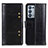 Leather Case Stands Flip Cover Holder M06L for Oppo Reno6 Pro+ Plus 5G Black