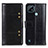 Leather Case Stands Flip Cover Holder M06L for Realme C21 Black