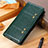 Leather Case Stands Flip Cover Holder M06L for Samsung Galaxy A02 Green