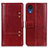 Leather Case Stands Flip Cover Holder M06L for Samsung Galaxy A03 Core Red