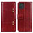 Leather Case Stands Flip Cover Holder M06L for Samsung Galaxy A03 Red