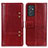 Leather Case Stands Flip Cover Holder M06L for Samsung Galaxy A05s Red