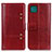 Leather Case Stands Flip Cover Holder M06L for Samsung Galaxy A22 5G Red