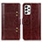 Leather Case Stands Flip Cover Holder M06L for Samsung Galaxy A53 5G Brown