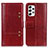 Leather Case Stands Flip Cover Holder M06L for Samsung Galaxy A53 5G Red