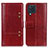 Leather Case Stands Flip Cover Holder M06L for Samsung Galaxy M32 4G Red