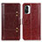 Leather Case Stands Flip Cover Holder M06L for Xiaomi Mi 11i 5G Brown