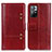 Leather Case Stands Flip Cover Holder M06L for Xiaomi Poco M4 Pro 5G Red