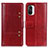 Leather Case Stands Flip Cover Holder M06L for Xiaomi Redmi K40 Pro 5G Red