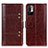 Leather Case Stands Flip Cover Holder M06L for Xiaomi Redmi Note 10 JE 5G Brown