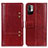 Leather Case Stands Flip Cover Holder M06L for Xiaomi Redmi Note 10 JE 5G Red