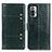 Leather Case Stands Flip Cover Holder M06L for Xiaomi Redmi Note 10 Pro 4G Green