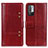 Leather Case Stands Flip Cover Holder M06L for Xiaomi Redmi Note 10T 5G Red