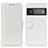 Leather Case Stands Flip Cover Holder M07L for Google Pixel 6 Pro 5G White