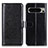 Leather Case Stands Flip Cover Holder M07L for Google Pixel 8 Pro 5G Black