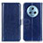 Leather Case Stands Flip Cover Holder M07L for Huawei Honor Magic5 5G Blue