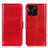Leather Case Stands Flip Cover Holder M07L for Huawei Honor X8b Red