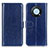 Leather Case Stands Flip Cover Holder M07L for Huawei Nova Y90 Blue