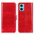 Leather Case Stands Flip Cover Holder M07L for Motorola Moto E22 Red