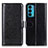 Leather Case Stands Flip Cover Holder M07L for Motorola Moto Edge 20 5G Black