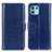 Leather Case Stands Flip Cover Holder M07L for Motorola Moto Edge 20 Lite 5G Blue