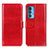 Leather Case Stands Flip Cover Holder M07L for Motorola Moto Edge 20 Pro 5G Red