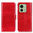 Leather Case Stands Flip Cover Holder M07L for Motorola Moto Edge (2023) 5G Red