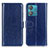 Leather Case Stands Flip Cover Holder M07L for Motorola Moto Edge 40 Neo 5G Blue