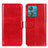 Leather Case Stands Flip Cover Holder M07L for Motorola Moto Edge 40 Neo 5G Red