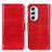 Leather Case Stands Flip Cover Holder M07L for Motorola Moto Edge Plus (2022) 5G Red