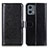 Leather Case Stands Flip Cover Holder M07L for Motorola Moto G 5G (2023) Black