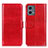 Leather Case Stands Flip Cover Holder M07L for Motorola Moto G 5G (2023) Red