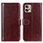 Leather Case Stands Flip Cover Holder M07L for Motorola Moto G32