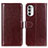 Leather Case Stands Flip Cover Holder M07L for Motorola MOTO G52