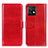 Leather Case Stands Flip Cover Holder M07L for Motorola Moto X40 5G Red