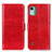 Leather Case Stands Flip Cover Holder M07L for Nokia C12 Plus Red